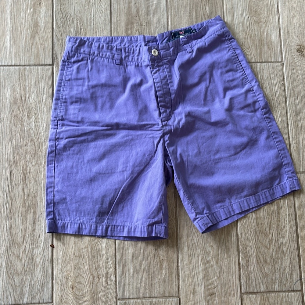 Vineyard Vines Purple Flat Front Men's Shorts